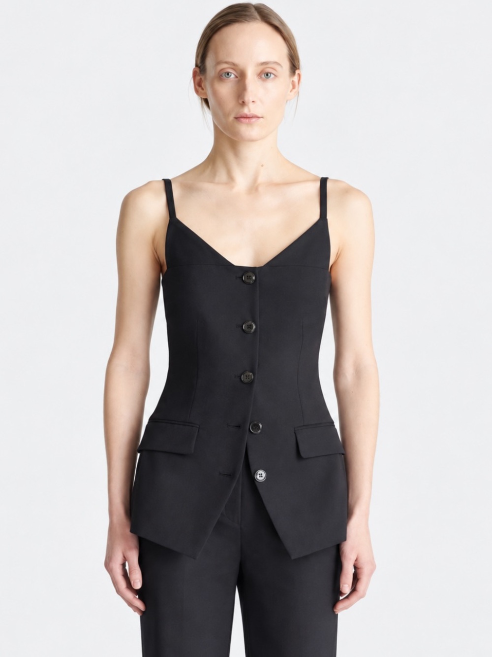 NWT Nanushka Cinda SS25 Runway Open Back Tailored Vest Top S